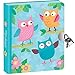 Peaceable Kingdom Owls 6.25" Lock and Key, Lined Page Diary for Kids