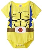 A&J Design Baby Boys' Wolverine Short Sleeve Bodysuits (0-6 Months)