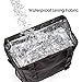 iKross Hanging Car Trash Can with Leakproof Bag, Lid, Backseat Strap, Side Pockets, Auto Storage Organizer for Travel, Road Trip - Black