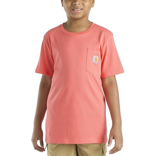 Carhartt Kid's CA6655 Short-Sleeve Pocket T-Shirt - Unisex Numeric_5 Dubarry