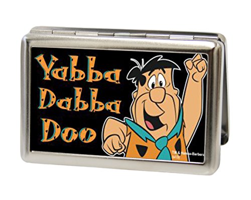 The Flintstones - Fred Pose YABBA DABBA DOO - Metal Multi-Use Wallet Business Card Holder