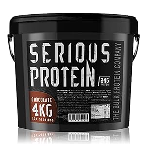 The Bulk Protein Company - SERIOUS Protein 4kg - Low Carb Lean Protein Powder - 24g Per Serving (Chocolate)