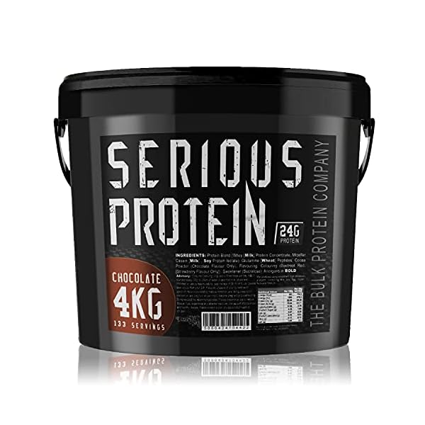 The-Bulk-Protein-Company-SERIOUS-Protein-4kg-Low-Carb-Lean-Protein-Powder-24g-Per-Serving-Chocolate-Flavour The Bulk Protein Company - SERIOUS Protein 4kg - Low Carb Lean Protein Powder - 24g Per Serving (Chocolate)