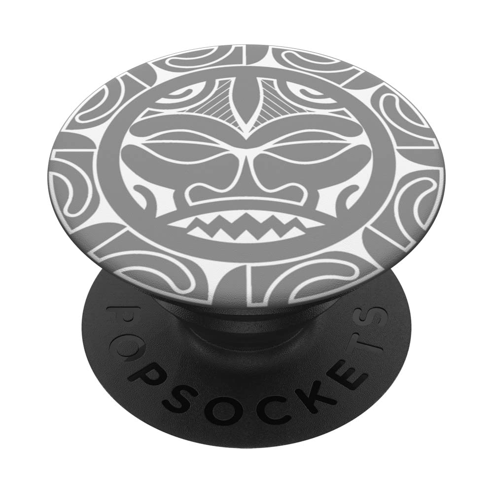 Culture Kia Ora Symbol Line Art Ornament, Haka New Zealand PopSockets Swappable PopGrip