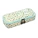 Twinkle Club Cute Pencil Case Floral Pencil Pouch Waterproof Leather for Teen Girls Aesthetic Pencil Holder