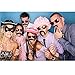 KIMILAR 76pcs Newest Photo Booth Props DIY Kit for Wedding Party Reunions Christmas Birthdays Photo booth Dress-up Accessories Costumes with Mustache on a stick, Hats, Glasses, Mouth, Bowler