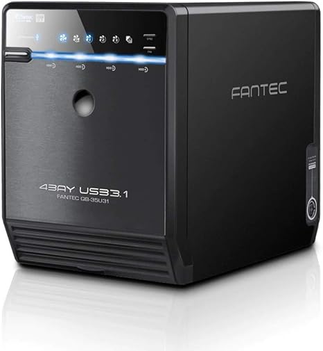 FANTEC QB-35U31 Carcasa para 4 discos duros de 3.5″ HDD con USB 3.1: Amazon.es: Informática