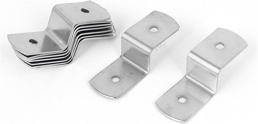 sourcingmap 38mm x 13mm x 11mm Metal Z Shape Picture Frame Braces Brackets Silver Tone 10PCS