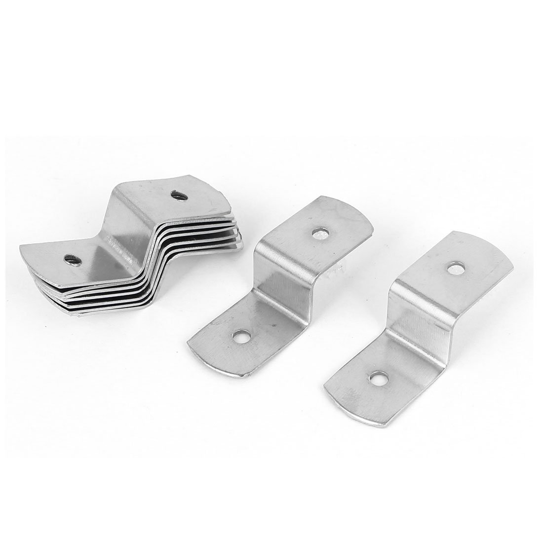 sourcingmap 38mm x 13mm x 11mm Metal Z Shape Picture Frame Braces Brackets Silver Tone 10PCS