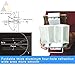 Threeking Foldable Parabolic Antenna Signal Range Booster Extended Range for DJI Phantom 4/Pro/Pro+ Phantom 3 and Inspire 1 Transmitter Signal Extend (Copper)