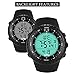 PALADA Men's Outdoors Sports Digital Wrist Watch Waterproof Tactical Watch with LED Backlight
