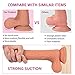 Realistic Dildo 9.8 inch with Dual Density Design for Lifelike Sensation for G Spot Clitoral Anal Stimulation, UTIMI Liquid Body-Safe Silicone Cock with Strong Suction Cup for Hands-Free Play