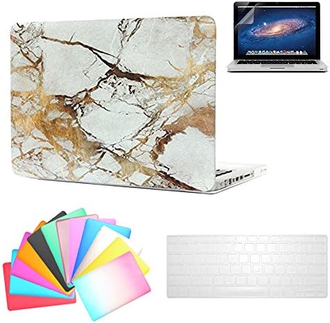 MacBook Pro 13 Case 2016 A1706/A1708,Anrain 3 in 1 Ultra Slim Snap On Hard Shell Protective Cover for 2016 MacBook Pro 13" inch with Retina Display fits Touch Bar &amp; Touch ID,Gold