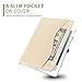 KVAGO iPad Case for New 2018/2017 iPad 9.7 inch -Auto Sleep Wake Smart Case Cover with Pencil Holder for iPad 6th Gen, iPad 5th Gen -Gold