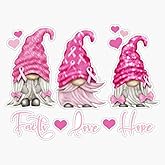 Pink Gnome Breast Cancer Awareness Sticker Vinyl Decal Car Laptop Wall Window Bumper Sticker 5