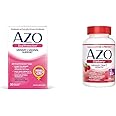 AZO Dual Protection | Urinary + Vaginal Support* | Prebiotic Plus Clinically Proven Women's Probiotic | Starts Working Within 24 Hours | Non-GMO | 30 Count & Cranberry Urinary Tract Health Supplement