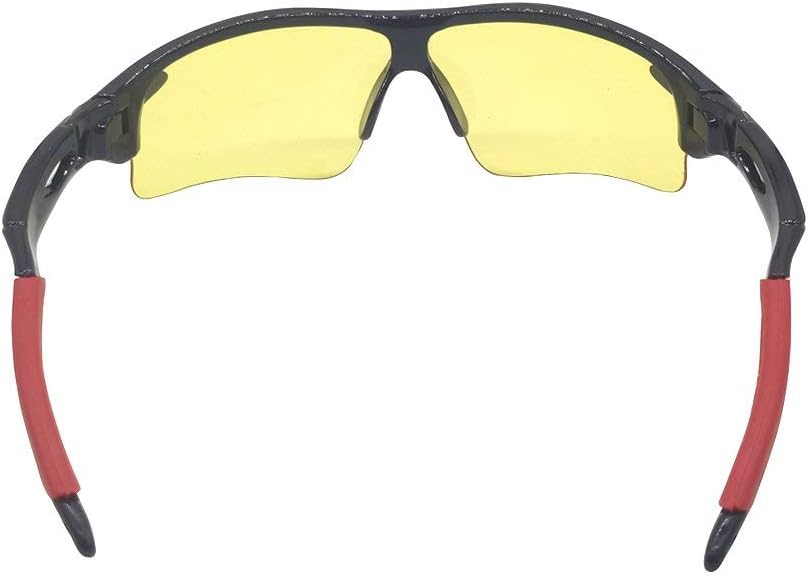 MINGZE Safety Glasses with Clear Anti Fog Scratch Resistant Wrap-Around Lenses and No-Slip Grips, UV Protection - Image 5