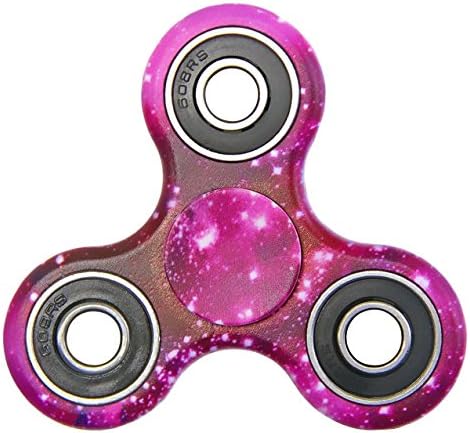Umino Tri-Hand Spinner with Premier Ceramic Bearing and Fidget Toy for Relieving ADHD, Anxiety, Boredom and Adult Children, Starry Purple