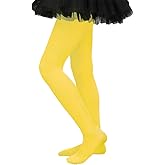 VINICUNCA Girls Dance Microfiber Tights - Stretchy Ballet Footed Stockings for School Uniforms