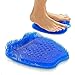Shower Foot Scrubber Brush Cleaner Massager with Non-Slip Suction Cups and Soft, Firm Bristles, Provides Foot Circulation, Foot Spa, Exfoliation, Acupressure Mat, Foot Cleaner by California Home Goods