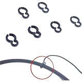Black 3 Pairs (6 Pieces) Replacement Plastic Hooks for Stereo Bluetooth Headset & Most Earphones