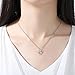 WensLTD Clearance! Women Luxury Necklace Jewelry Charm Heart Shaped Pendant Chain Choker (Silver-1)