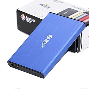 MasterStor -Externe harde schijf USB 3.0 supersnelle 2,5-inch SATA laptop harde schijf Portable Hard Drive blauw (80 GB…