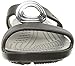 Crocs Women's Sanrah Beveled Circle Sandal, Black/Black, 9 M US