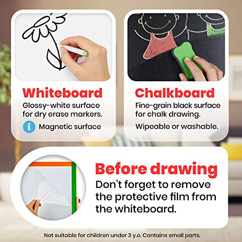 3 YARMOSHI+Adjustable+Blackboard+Magnetic+Learning