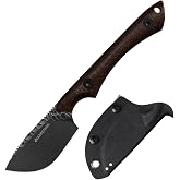 JEABROTHER Sheath DC53, Fixed Knife, Male Female, Outdoor Hunting, Hiking, Survival Camping Knife (Handle Type C)