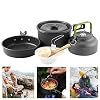 Buycitky Camping kookgerei, 10-delige campingserviesset camping kookpannenset voor 2-3 personen camping outdoor wandelen…