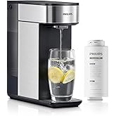 PHILIPS Countertop Reverse Osmosis Water Filter, Installation-Free | NSF-certified 5-stage RO countertop system with Aquaporin Tech. Removes lead &amp; TDS. Compact, plug-and-play
