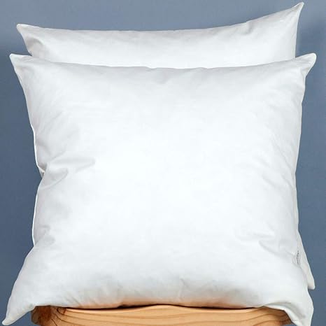 100 Cotton Lunartex Set Of 2 18x18 Inch Down And Feather Throw