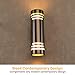 Outdoor Wall Sconce - Housen Solutions Waterproof Wall Light Fixture Porch Light, Wall Mount Cylinder Light, Stainless Steel 304, UL Listed, Suitable for Garden & Patio
