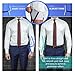 Almost Done Shirt Stays Y Style - Adjustable Straps Elastic Shirt Holder Shirt Tucker Non-slip Duckbill Clamps