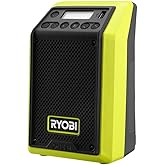 RYOBI 18V ONE+ Compact Bluetooth Radio 4X Sound Clarity