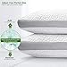 ZAMAT Luxury Shredded Memory Foam Pillow for Sleeping, Breathable and Adjustable Bed Pillows, Hypoallergenic Cooling Pillow with Washable and Removable Cover from Bamboo Derived Rayon (Queen)