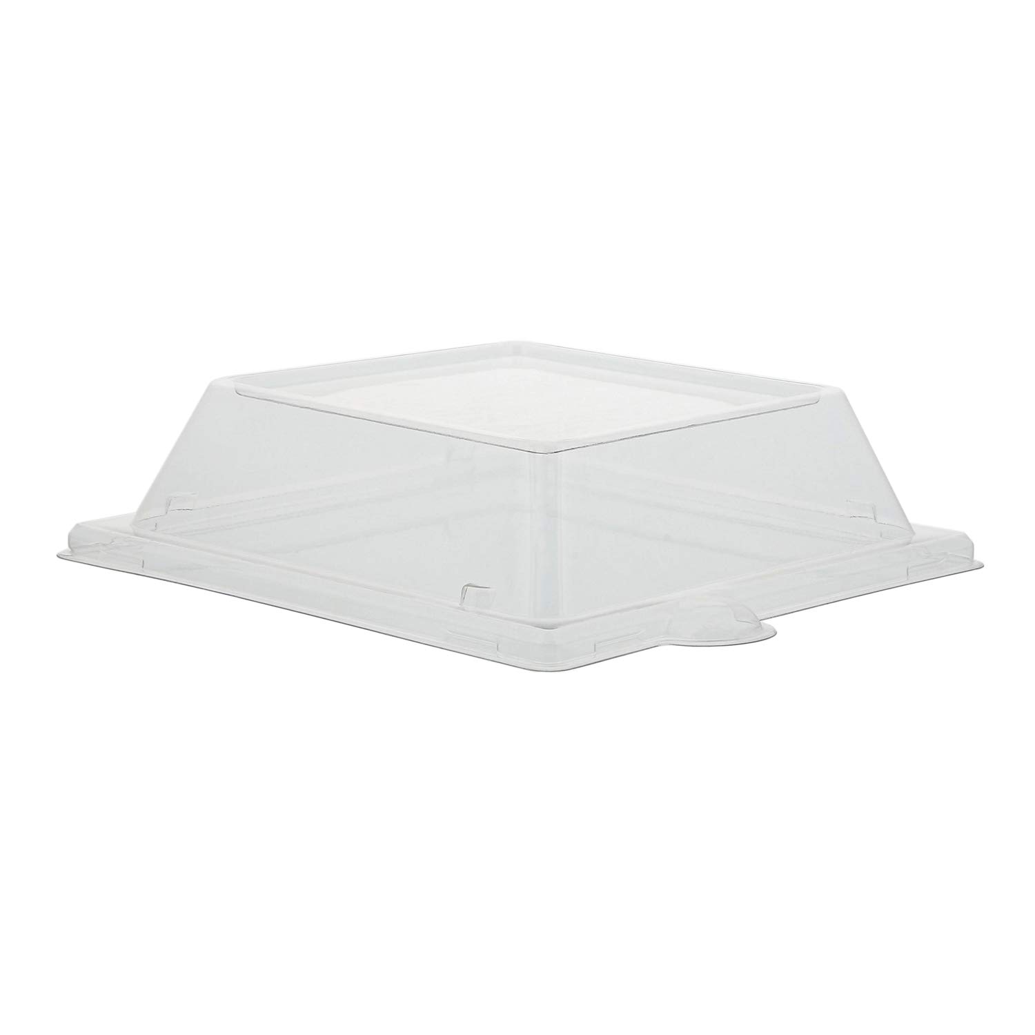 CiboWares Disposable PET Lids for 6" x 6" Square Plates, Case of 500