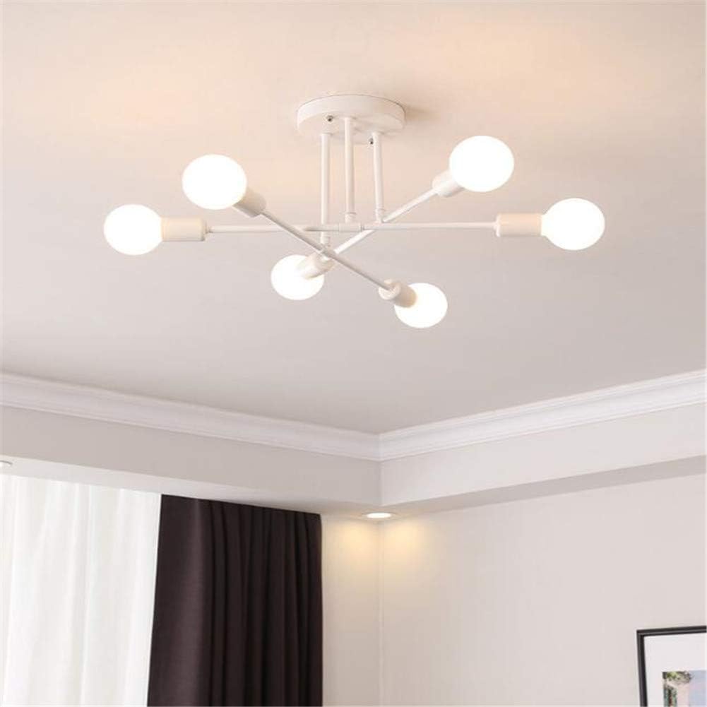 6 Kopf Sputnik Kronleuchter Semi Flush Mount Satelliten-Deckenleuchte