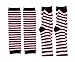 Bienvenu Colorful Rainbow Stripe Leggings Long Knit Gloves Socks Set Party Costume Accessory,Pink