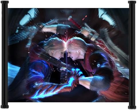 Devil May Cry Anime Fabric Wall Scroll Poster (16x21) Inches. [WP]-Devil May Cry- 2
