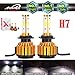 2018 Newest Car H7 LED Headlight Bulb 24000LM 4-Side HighBeam / Low Beam Super Bright - 6000K Pure Cool White Plug n Play Fog/Head Light Replacement