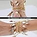 ThyWay Fashion Gold Tone Leaf Headwear Headdress For Women Girls Bridal Wedding