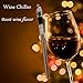 AA Quality Products 4-in-1 Premium Multi-Use Wine Tool: Stainless Steel Wine Bottle Chiller, Aerator, Pourer, and Stopper to Keep Wine Cool for Hours