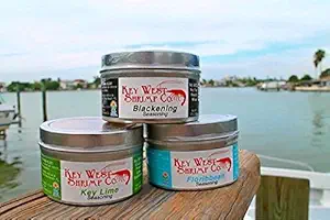 Key West Shrimp Co. Combo Seafood Seasonings, All 3, Key Lime, Blackening, Florribean