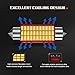 SEALIGHT 41mm 42mm Festoon 578 LED Bulb SMD 3014 Chipsets 6500K White for 211-2 212-2 569 6451 Car Interior Lights Map Dome Door Courtesy Light Bulbs