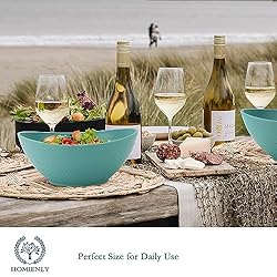Homienly Salad Bowls 6PC Wheat Straw Bowls - 65oz