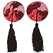 Ayliss® Sequin Lingerie Tassel Breast Bra Stickers Nipple Covers-Red