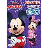 Disney Mickey Mouse &amp; Minnie Mouse 192-Page Coloring and Activity Book with Stickers 46251 Bendon