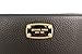 Michael Kors Black Leather Jet Set Travel Continental Zip Around Wallet Wristlet with Golden Hardware